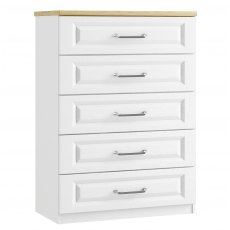 Sorrento 5 Drawer Wide Chest