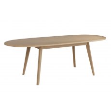 Lundin Oval Extending Dining Table with 1 Extension Leaf