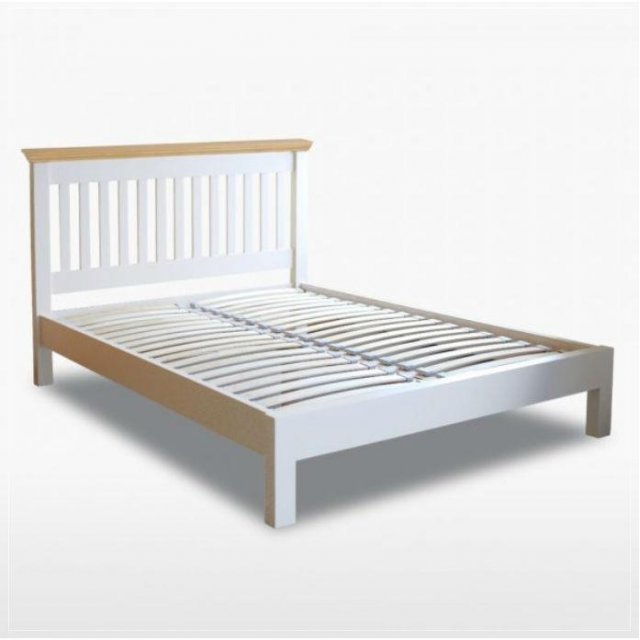 TCH Furniture Coelo 4'6 Double Slatted Bedstead with Low Foot End