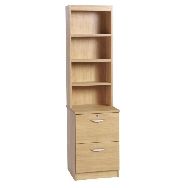 Whites Whites Two Drawer Filing Cupboard with OSC Hutch