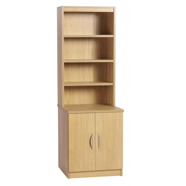 Whites Whites Desk Height Cupboard 600mm Wide with OSD Hutch