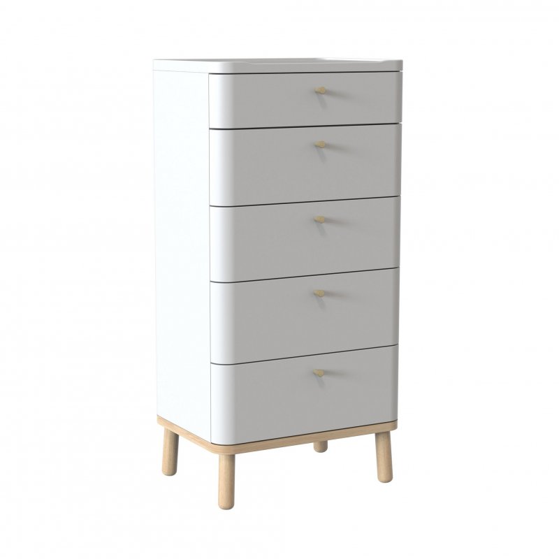 TCH Furniture Trua Tall Chest with 5 Drawers