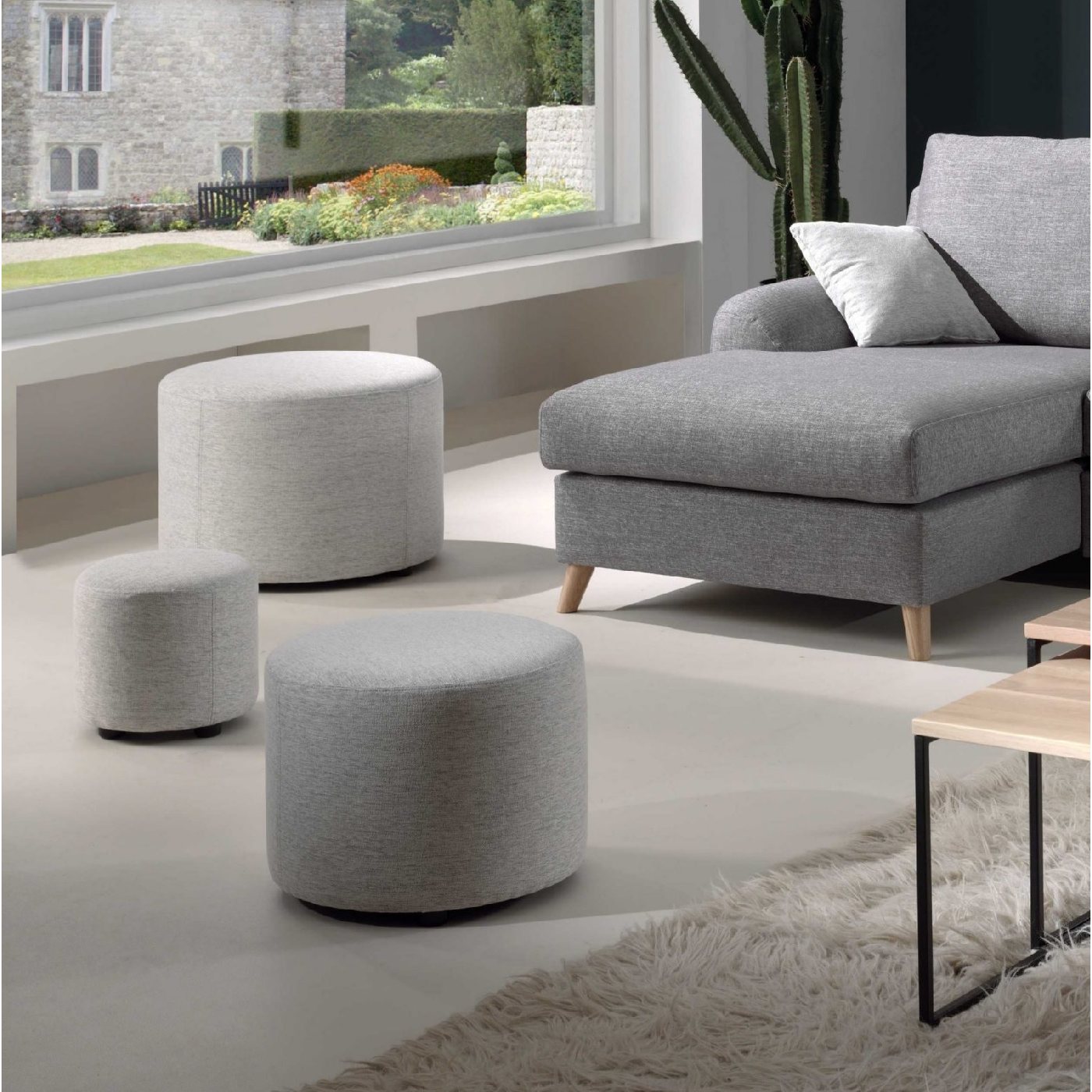 Troy 3 in 1 Nesting Pouffe