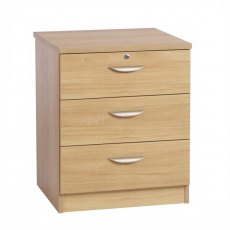 Whites 3 Drawer CD/DVD Storage Chest