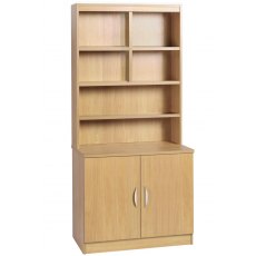 Compton Desk Height Cupboard 850mm Wide with OSB Hutch