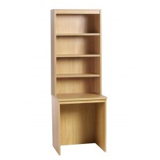Whites Small Desk with OSD Hutch