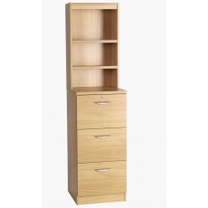 Compton Three Drawer Filing Cabinet with OSA Hutch