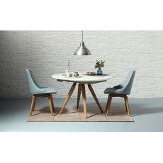 Glamour (S) Dining Chair with Wooden Legs (base 06)