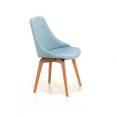 Glamour (S) Dining Chair with Wooden Legs (base 06)