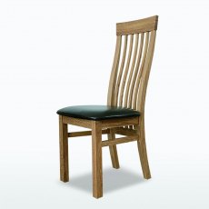 Windsor Swell Dining Chair (in leather)
