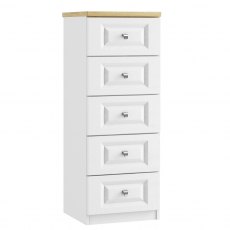 Sorrento 5 Drawer Narrow Chest