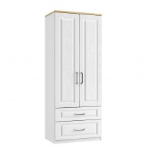 Sorrento Double Tall 2 Drawer Wardrobe