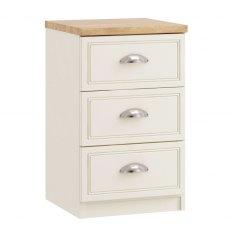 Vittoria 3 Drawer Bedside