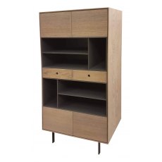 Korgen Oak Large Bookcase