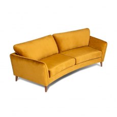Harlow 3 Seater Curved Sofa