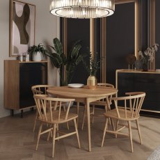 Barca Round Dining Table (in natural)