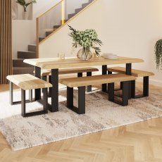 Togo 1.8m Fixed Top Dining Table