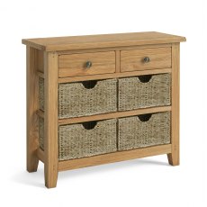 Burford Console Table with Baskets