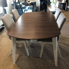 TCH Florent Extending Dining Table & 6 Maria Swivel Chairs