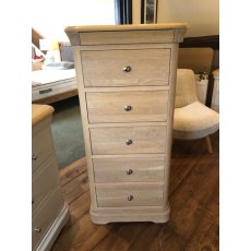 LAMONT Narrow Chest Of 5 Drawers