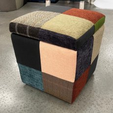 Vintage Patchwork Storage Cube
