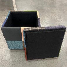 Vintage Patchwork Storage Cube