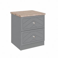 Caleri 2 Drawer XL Bedside Caleri 2 Drawer XL Bedside