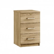 Modena 3 Drawer Bedside