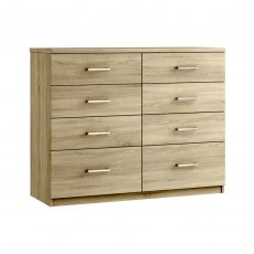 Modena 8 Drawer Twin Chest