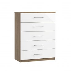 Catania 5 Drawer Wide Chest