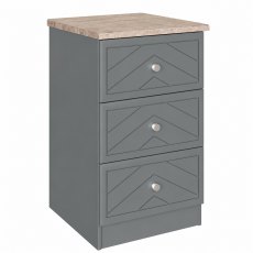 Caleri 3 Drawer XL Bedside Caleri 3 Drawer XL Bedside