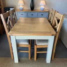 KENTON Painted 120cm Butterfly Extending Dining Table