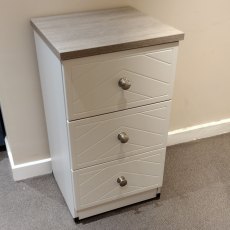 CALERI 3 Drawer XL Bedside Chest