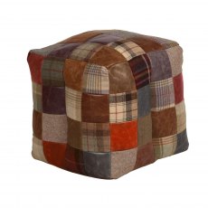 Bean Bag Cube (in leather & wool) Bean Bag Cube (in leather & wool)