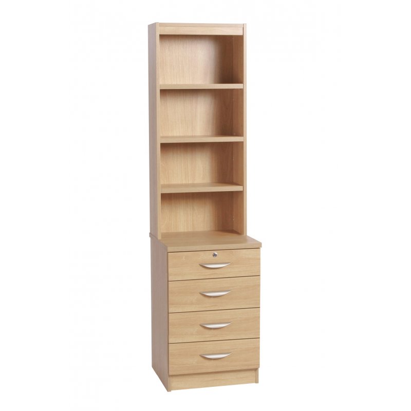 Whites Whites Four Drawer Unit with OSC Hutch