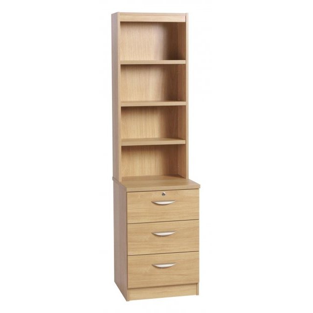 Whites Whites Three Drawer CD/DVD Storage Unit with OSC Hutch