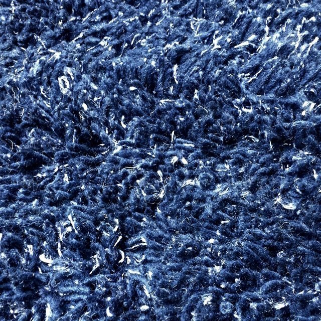 Oriental Carpets & Rugs Blue Shaggy Indian Rug (180 x 120cm)