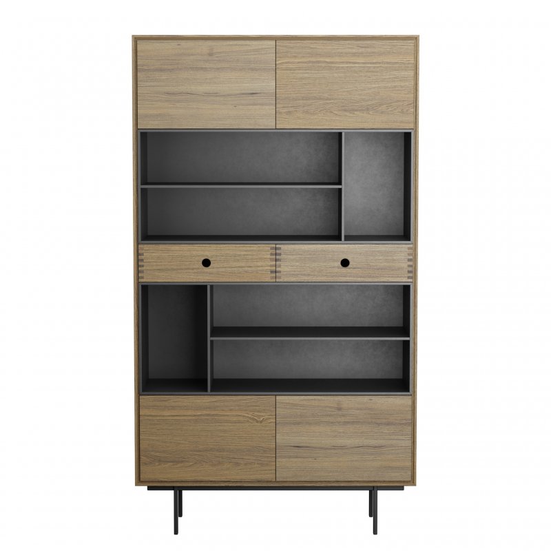 Qualita Korgen Oak Large Bookcase