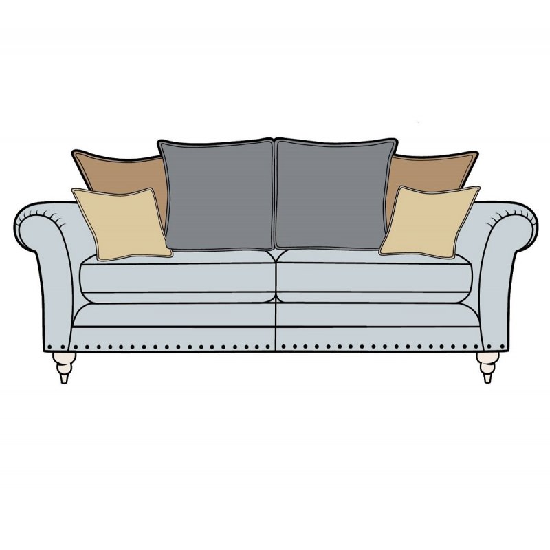 Alstons Cleveland 3 Seater Pillow Back Sofa
