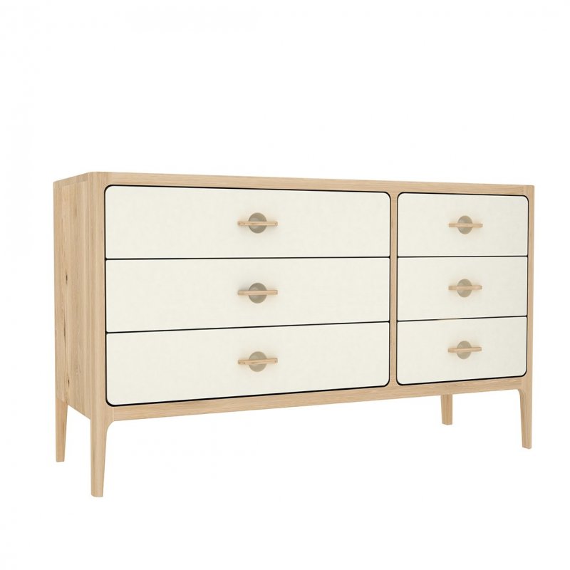 TCH Furniture Jago Wide Chest of 6 Drawers (3+3)