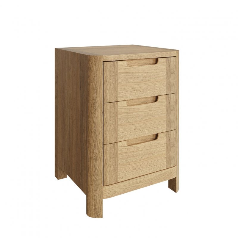 TCH Furniture Lundin Bedside Chest with 3 Drawers
