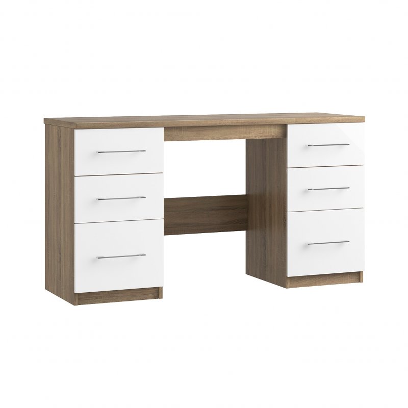 Maysons Catania Double Pedestal Dressing Table