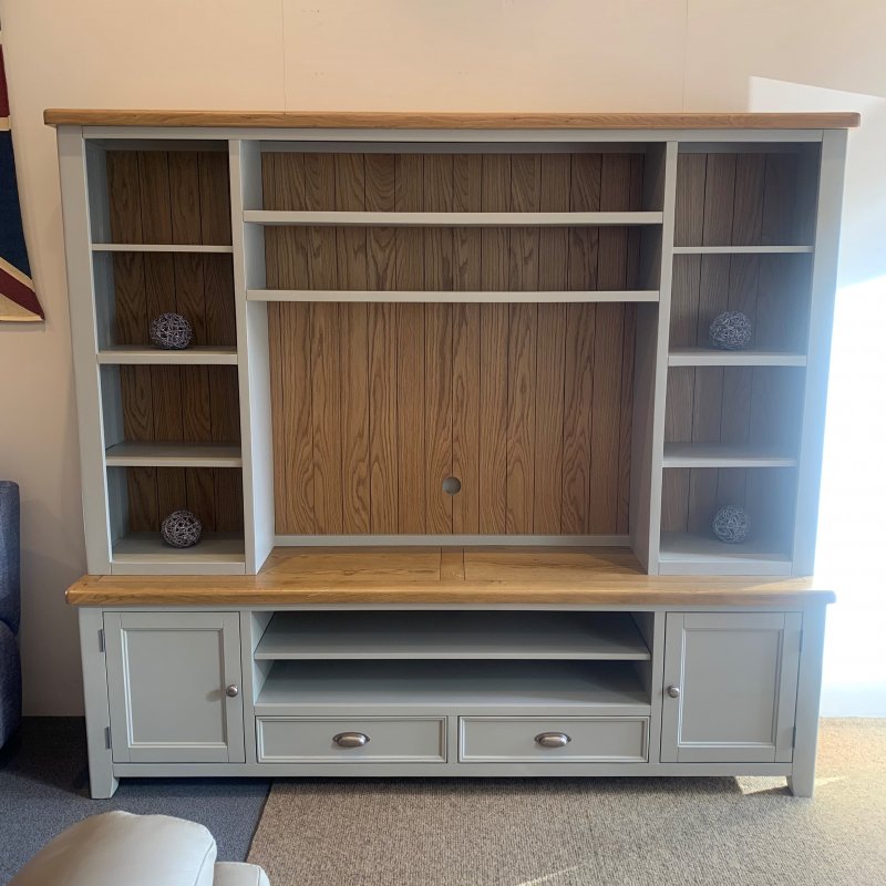 KENTON Painted  Media Bookcase Unit for XL TV