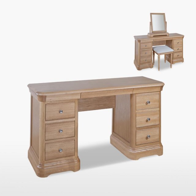 TCH Furniture Lamont Double Pedestal Dressing Table