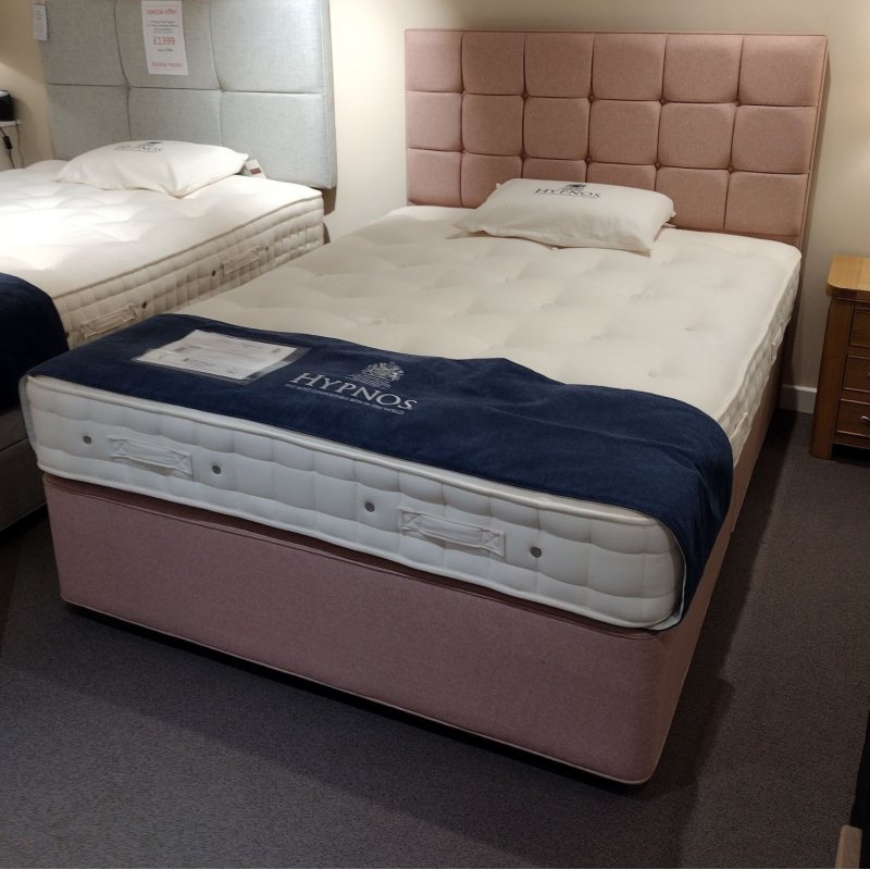 HYPNOS 5'0 Cotton Origins 6 Divan Set & Grace Headboard