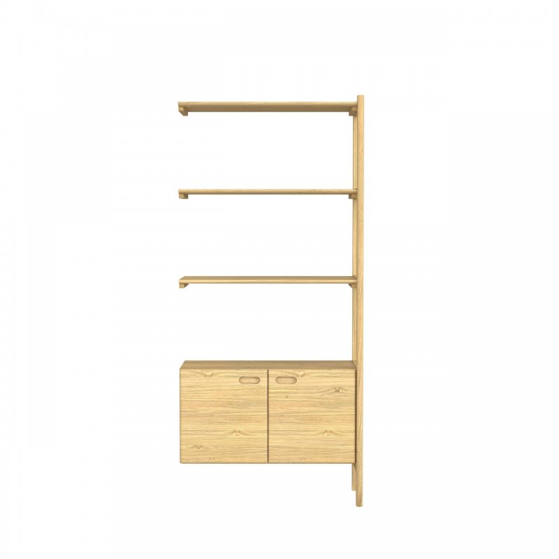 Qualita Hazlemere 2 Door Single Bookcase Extension