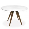 Peressini Myles Extending Round Dining Table (with wooden legs)