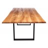 Piana Oak Dining Table (with U-shape metal legs 3x6cm)