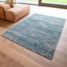 Louis de Poortere Antiquarian Kelim Zemmuri Blue Rug