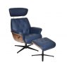 GFA Nordic Swivel Recliner & Stool